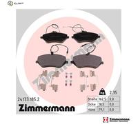 ZIMMERMANN Brake Pad Set 24133.185.2 - Disc Brake for Peugeot Citroen C6, 407, 607, C5 III