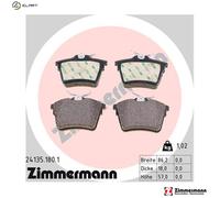 ZIMMERMANN 24135.180.1 Brake pad set