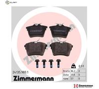 BRAKE PAD SET DISC BRAKE 24135.980.1 FOR PEUGEOT CITROEN C5/III/Break EVASION