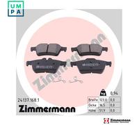 Brake pads 24137.168.1 ZIMMERMANN for FORD JAGUAR CITROËN MAZDA VOLVO RENAULT