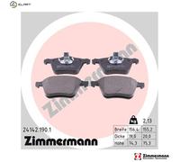 ZIMMERMANN 24142.190.1 Brake pad set
