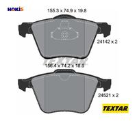Textar Front Brake Pads fits Volvo V60 V70 S80 Ford S-Max XC70 S60 Galaxy Mondeo