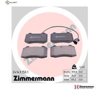 BRAKE PAD SET DISC BRAKE 24143.150.1 FOR SEAT BAM/AMK 1.8L 4cyl LEONAUE 2.8L