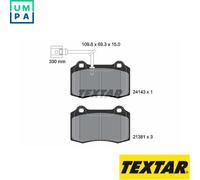BRAKE PAD SET DISC BRAKE 2414301 FOR SEAT LEON BAM/AMK 1.8L 4cyl LEON