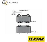BRAKE PAD SET DISC BRAKE 2414301 FOR SEAT LEON BAM/AMK 1.8L 4cyl LEON