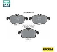 For Saab Vauxhall Genuine OE Textar Brake Pads Full Set Of 4 Front 2415501