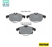 For Saab Vauxhall Genuine OE Textar Brake Pads Full Set Of 4 Front 2415501