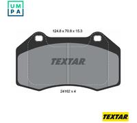 Genuine OE Textar Brake Pads Full Set Of 4 Front 2416201