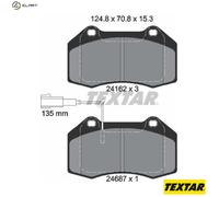 Textar Brake Pad Set 2416202 - Disc Brake Pads for Alfa Romeo Abarth