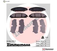 BRAKE PAD SET DISC BRAKE 24164.175.1 FOR DODGE LANCIA CHRYSLER EZH 5.7L 8cyl