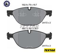 Textar Brake Pads Front 2417201 - Genuine OE Full Set of 4 for BMW