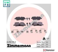 ZIMMERMANN 24192.175.2 Brake pad set