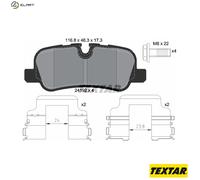 Textar Rear Brake Pads fits Land Rover Discovery Range Sport 2419204