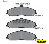 FRONT BRAKE PADS SET for CADILLAC CHEVROLET FORD FORD AUSTRALIA VAUXH