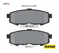 BRAKE PAD SET DISC BRAKE 2421501 FOR MAZDA MPV/Mk/II L3 2.3L RF5C 2.0L 4cyl 3.0L