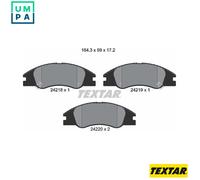 TEXTAR 2421801 Brake pad set