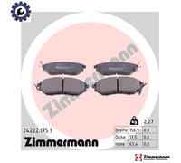 BRAKE PAD SET DISC BRAKE 24222.175.1 FOR SUBARU TRIBECA/SUV LEVORG OUTBACK 2.5L