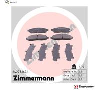ZIMMERMANN 24227.160.1 Brake pad set