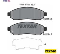 For Nissan Genuine OE Textar Brake Pads Full Set Of 4 Front 2422701