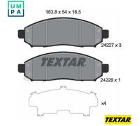 For Nissan Genuine OE Textar Brake Pads Full Set Of 4 Front 2422701
