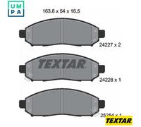 Textar Brake Pads 2422704 Genuine OE Front Full Set of 4 for Nissan
