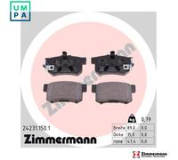 BRAKE PAD SET DISC BRAKE 24231.150.1 FOR ACURA HONDA J30A6/J30Y1 3.0L 6cyl RDX
