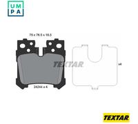 BRAKE PAD SET DISC BRAKE 2424401 FOR LEXUS 8GR-FXS/FKS 3.5L V35A-FTS 3.4L 6cyl