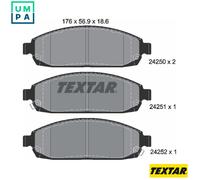 Textar Front Brake Pads fits Jeep Grand Cherokee Commander 2425001