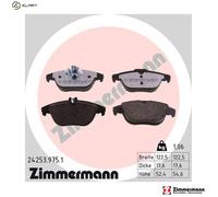BRAKE PAD SET DISC BRAKE 24253.975.1 FOR MERCEDES-BENZ OM646.811/812 2.1L 4cyl