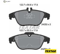 BRAKE PAD SET DISC BRAKE 2425301 FOR MERCEDES-BENZ OM646.811/812 2.1L 4cyl 2.5L