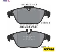 Textar Rear Brake Pads fits Mercedes-Benz C-Class E-Class GLK-Class 2425401