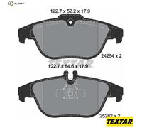 Brake Pads Set Rear Textar 2425401 0054204920 0054205120 0074206120 0074206220
