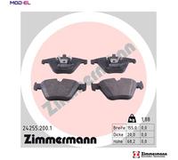 BRAKE PAD SET DISC BRAKE 24255.200.1 FOR BMW B38 B15 C 1.5L 3cyl 3 SERIES 2.0L