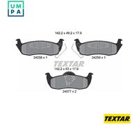TEXTAR 2425801 Brake pad set