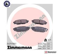 ZIMMERMANN Brake Pad Set 24271.150.1 for Subaru & Toyota (XV, BRZ, Outback, Forester)