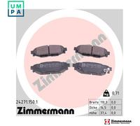 ZIMMERMANN Brake Pad Set 24271.150.1 for Subaru & Toyota (XV, BRZ, Outback, Forester)