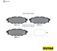 For Subaru Toyota Genuine OE Textar Brake Pads Full Set Of 4 Rear 2427101