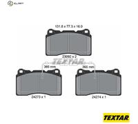 TEXTAR 2427301 Brake Pad Set, disc brake for ALFA ROMEO