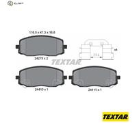 Brake Pads Set Front Textar 2427501 581010XA01 5810107A10 5810107A00 581010XA10