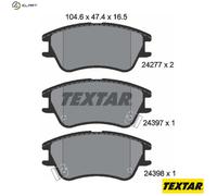 TEXTAR 2427701 Brake pad set