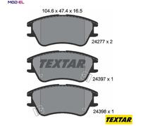 TEXTAR 2427701 Brake pad set