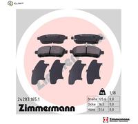 ZIMMERMANN 24283.165.1 Brake pad set