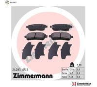 BRAKE PAD SET DISC BRAKE 24283.165.1 FOR FORD STJB/STJD/STJC 1.2L 4cyl FIESTA VI