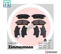 BRAKE PAD SET DISC BRAKE 24283.175.1 FOR SUZUKI SWIFT/MK/V/IV/III MAZDA 1.2L