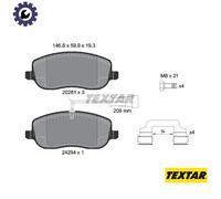 BRAKE PAD SET DISC BRAKE 2429401 FOR FIAT 939A2.000/A8.000 1.9L 4cyl CROMA 2.4L
