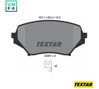 For Mazda Genuine OE Textar Brake Pads Full Set Of 4 Front 2429701