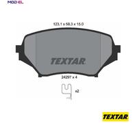 FRONT BRAKE PADS SET for MAZDA