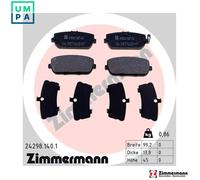ZIMMERMANN 24298.140.1 Brake pad set