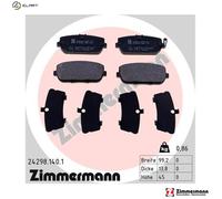 ZIMMERMANN 24298.140.1 Brake pad set