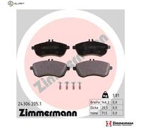 ZIMMERMANN 24306.205.1 Brake pad set